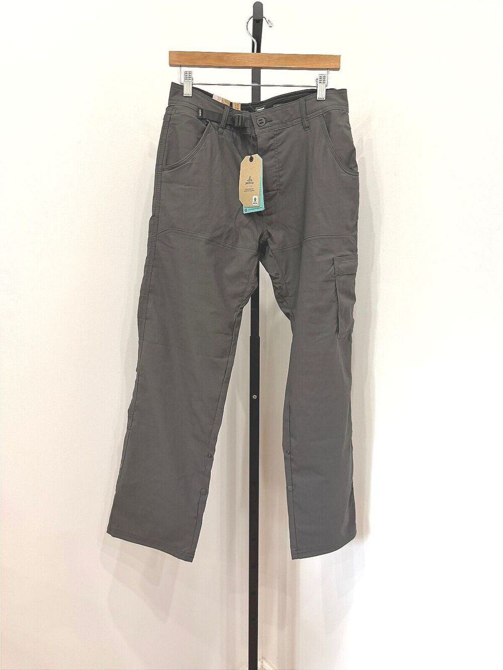 prAna Stretch Zion Pant II Men's Straight Leg Pants Dark Iron 31x30